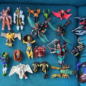Transformers 1999’s Beast Wars Lot of 20 Incomplete Parts Repair As is